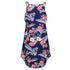 Summer Floral Short Dress Sleeveless Sundress - menochic